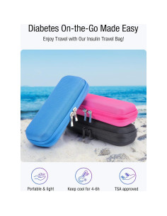 Funda de Viaje para Insulina LengKe con 2 Paquetes de Hielo 2