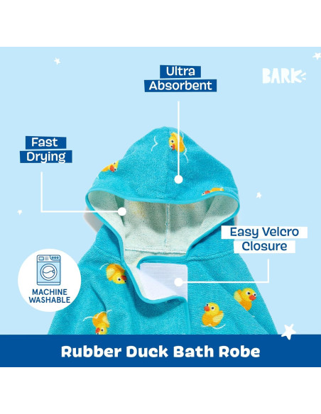 Bata de Baño para Perros Barkbox Pequeña Pato de Goma