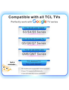 Control Remoto Universal TCL 2026 con Voz y Bluetooth 2