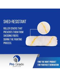 Juego de 25 Fundas de Rodillo Microfibra Pro Grade 4" 2