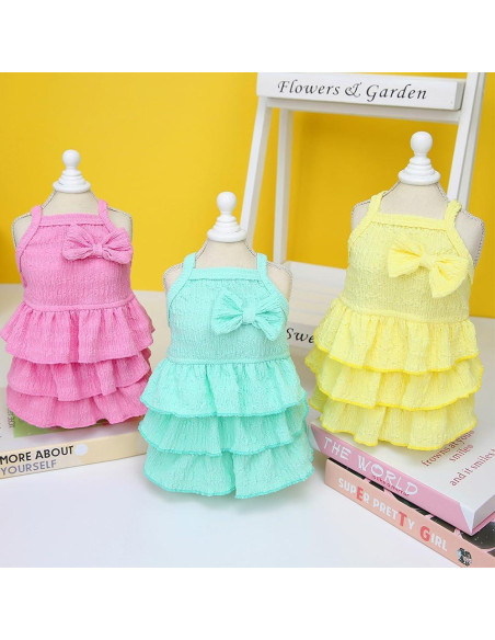 Vestido Verde para Perros Pequeños Wiz BBQT - Sin Mangas Vestido Verde para Perros Pequeños Wiz BBQT - Sin Mangas