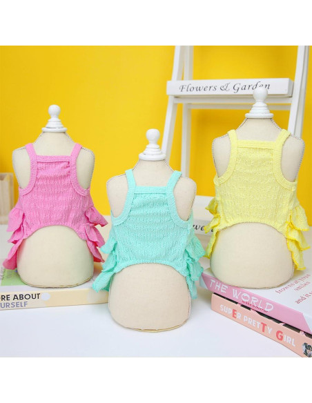 Vestido Verde para Perros Pequeños Wiz BBQT - Sin Mangas Vestido Verde para Perros Pequeños Wiz BBQT - Sin Mangas