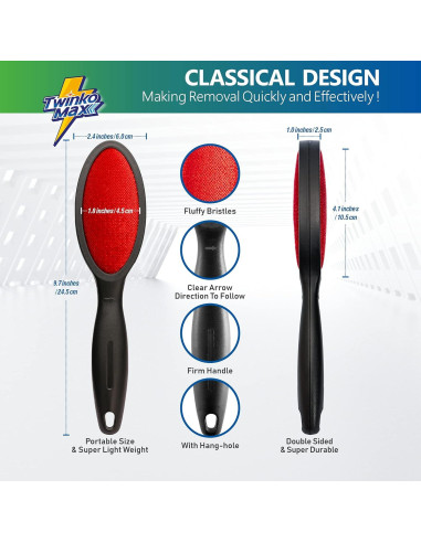 Cepillo para Pelusa Twinko Max Doble Cara Reutilizable