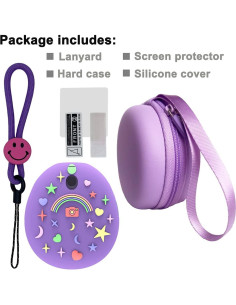 Funda Dura JCHPINE y Cubierta Silicona para Tamagotchi Pix 2