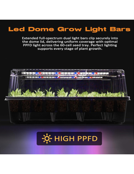 Bandeja de Inicio de Semillas Patigrow 120 Celdas Autorriego