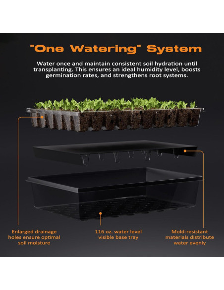 Bandeja de Inicio de Semillas Patigrow 120 Celdas Autorriego