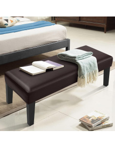 Cubierta de Banco YISUN Tapizada Cuero PU Impermeable 2