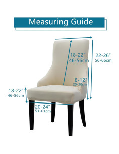 Funda de Silla Liykimt 2 Unidades Beige Estiramiento 2