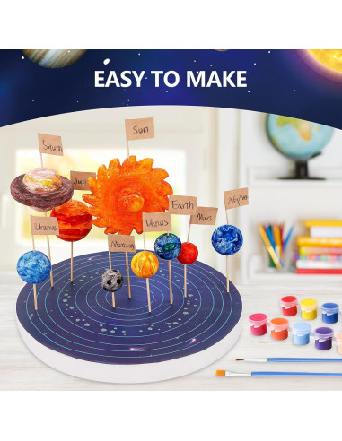 Kit Modelo Sistema Solar Ayfjovs con Bolas de Espuma