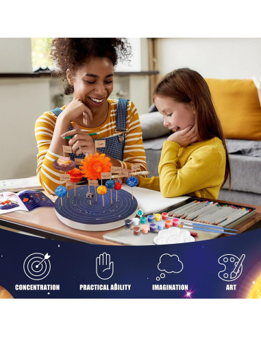 Kit Modelo Sistema Solar Ayfjovs con Bolas de Espuma