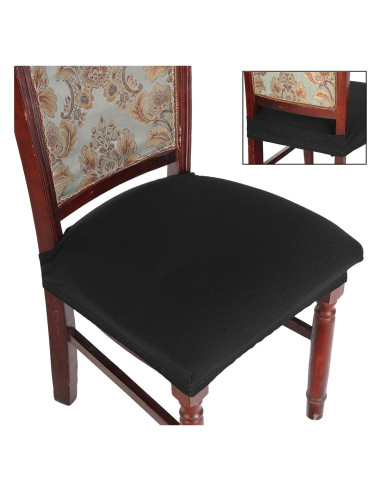 Funda de Silla de Comedor BUYUE Set de 4 Jacquard Elástico