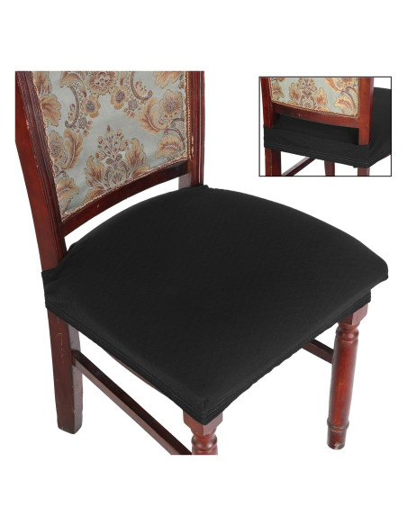 Funda de Silla de Comedor BUYUE Set de 4 Jacquard Elástico