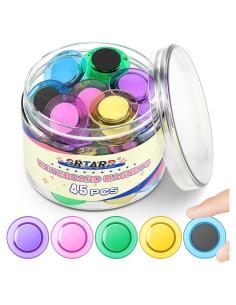 Imanes Redondos Grtard 45 Pcs Coloridos 30 mm para Oficina