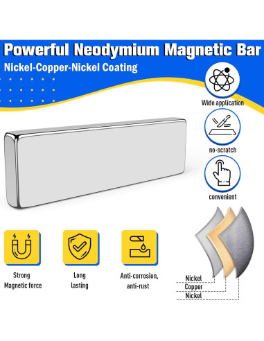 50 Imán de Neodimio FINDMAG 20x5x2mm para Manualidades
