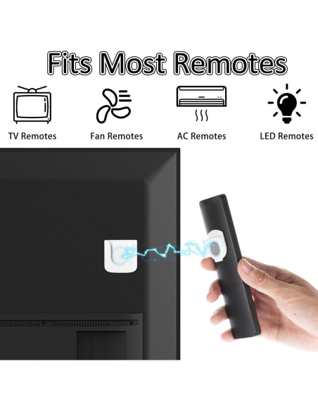 Soporte Magnético para Control Remoto Gjinxi - 4 Piezas, Blanco