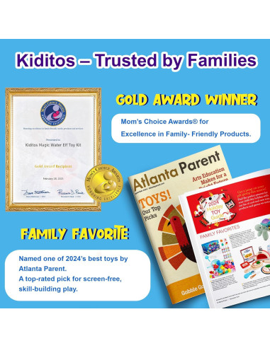 Kit de Juguete de Elfo de Agua Mágica Kiditos 20 Colores