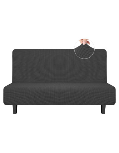 Funda de Futón Easy-Going Grande Gris Oscuro Elástica