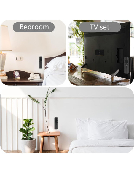 Soporte Magnético para Control Remoto Gjinxi - 4 Piezas, Blanco