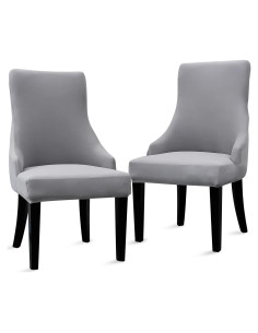 Funda de Silla Liykimt 2 Unidades Gris Claro Moderna