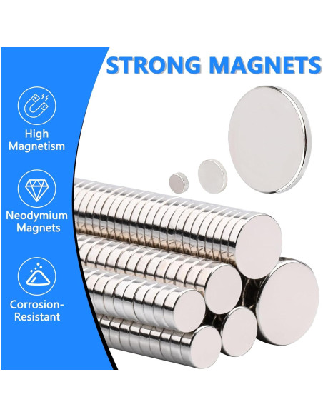 255 Piezas Imanes de Neodimio Keukenket para Manualidades