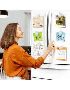 Imanes Redondos VNDUEEY 45 Pcs 3 cm para Pizarra Blanca 2