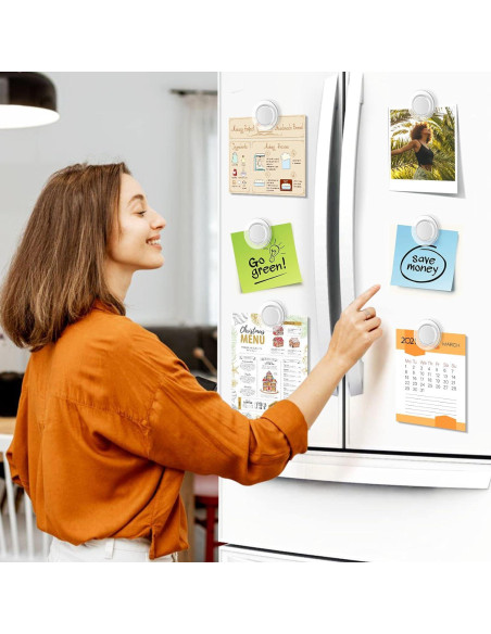 Imanes Redondos VNDUEEY 45 Pcs 3 cm para Pizarra Blanca