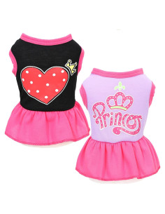 Conjunto de Vestido para Perro Uswalnna 2 Piezas Primavera