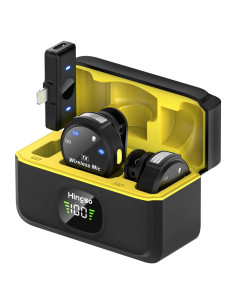 Micrófono Lavalier Inalámbrico Hingso Lightning 48kHz 50Hrs