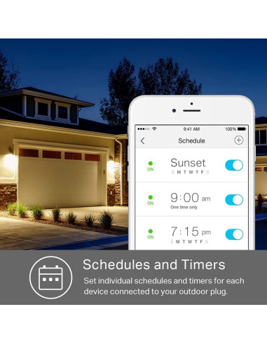 Enchufe Regulador Inteligente Kasa KP405 IP64 300W