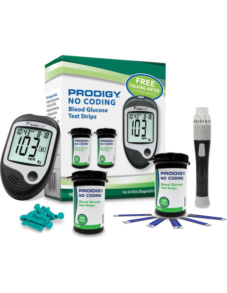 Tiras de Prueba PRODIGY 100ct con Medidor Hablante Tiras de Prueba PRODIGY 100ct con Medidor Hablante