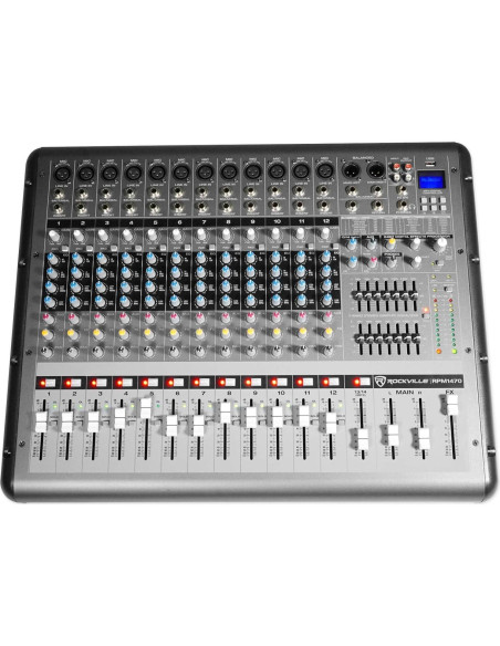 Mezclador Rockville RPM1470 14 Canales 6000W USB Bluetooth