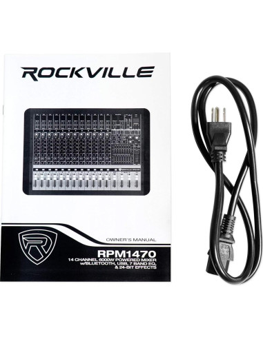 Mezclador Rockville RPM1470 14 Canales 6000W USB Bluetooth
