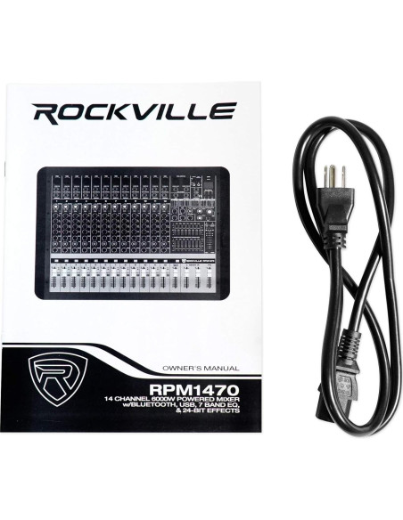 Mezclador Rockville RPM1470 14 Canales 6000W USB Bluetooth