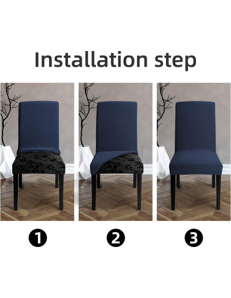 Funda de Silla Elástica Artrello 4 Pzas Marino Universal