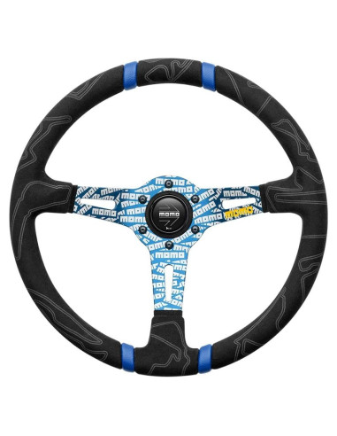 Volante MOMO Motorsport Ultra Street 350mm Microfibra Azul