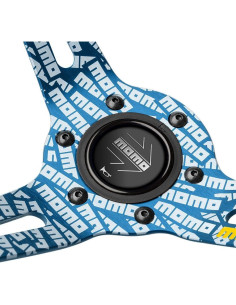 Volante MOMO Motorsport Ultra Street 350mm Microfibra Azul 2