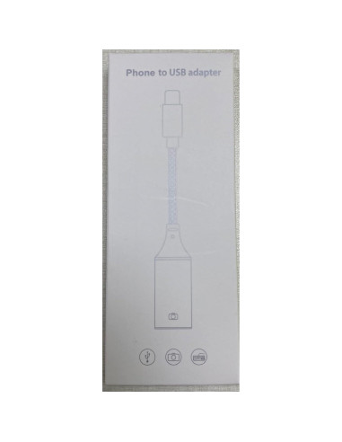 Adaptador Lightning a USB IVSHOWCO OTG para iPhone