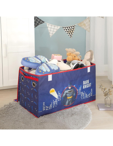 Cofre de Almacenamiento Infantil Batman Idea Nuova 72x40x36 cm Cofre de Almacenamiento Infantil Batman Idea Nuova 72x40x36 cm