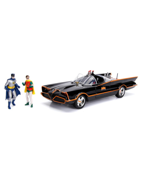Batmóvil Jada 98625 1:18 Metal con Figuras Batman y Robin