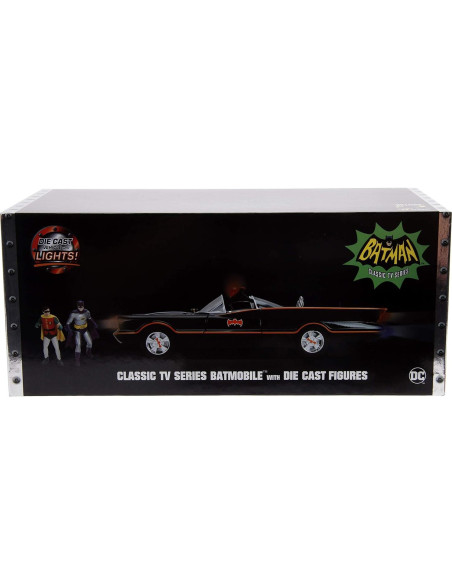 Batmóvil Jada 98625 1:18 Metal con Figuras Batman y Robin