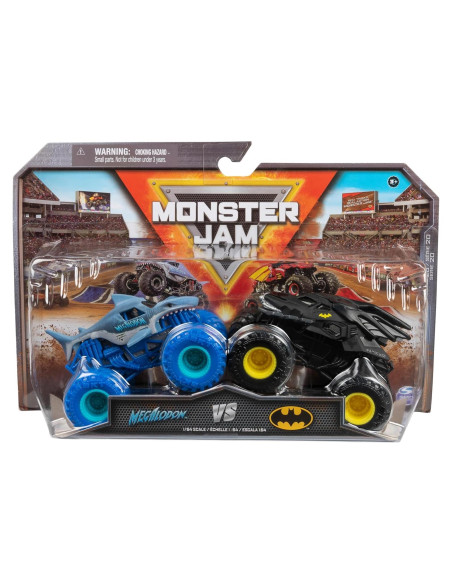 Camiones Monstruo Die-Cast Monster Jam Batman vs Megalodon Camiones Monstruo Die-Cast Monster Jam Batman vs Megalodon