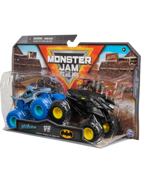 Camiones Monstruo Die-Cast Monster Jam Batman vs Megalodon Camiones Monstruo Die-Cast Monster Jam Batman vs Megalodon