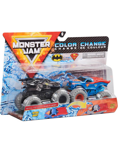 Camiones Monstruo Monster Jam 1:64 que Cambian de Color