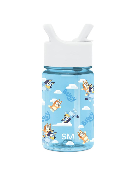 Botella de Agua Simple Modern 354ml con Tapa de Pajita Cielo