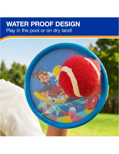 Juego de Atrapar Paw Patrol Swimways 2 Paletas y 1 Pelota