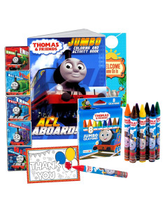 Libro para Colorear Thomas el Tren + Stickers + Crayones