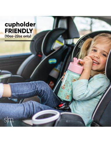 Botella de Agua Aislada Simple Modern Superman 414ml con Popote