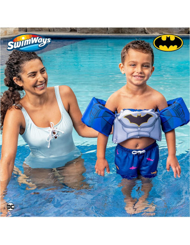 Chaleco Salvavidas SwimWays Batman para Niños 15-25 kg