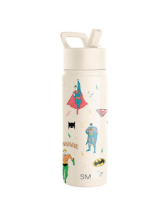 Botella de Agua Aislada Simple Modern 18oz Niños Superhéroes