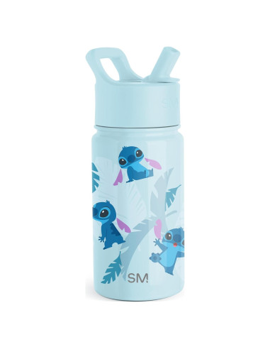 Botella de Agua Simple Modern Disney Stitch 414ml Aislada